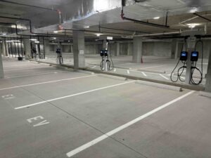 NEW EV Chargers in the Bottleworks parking garage